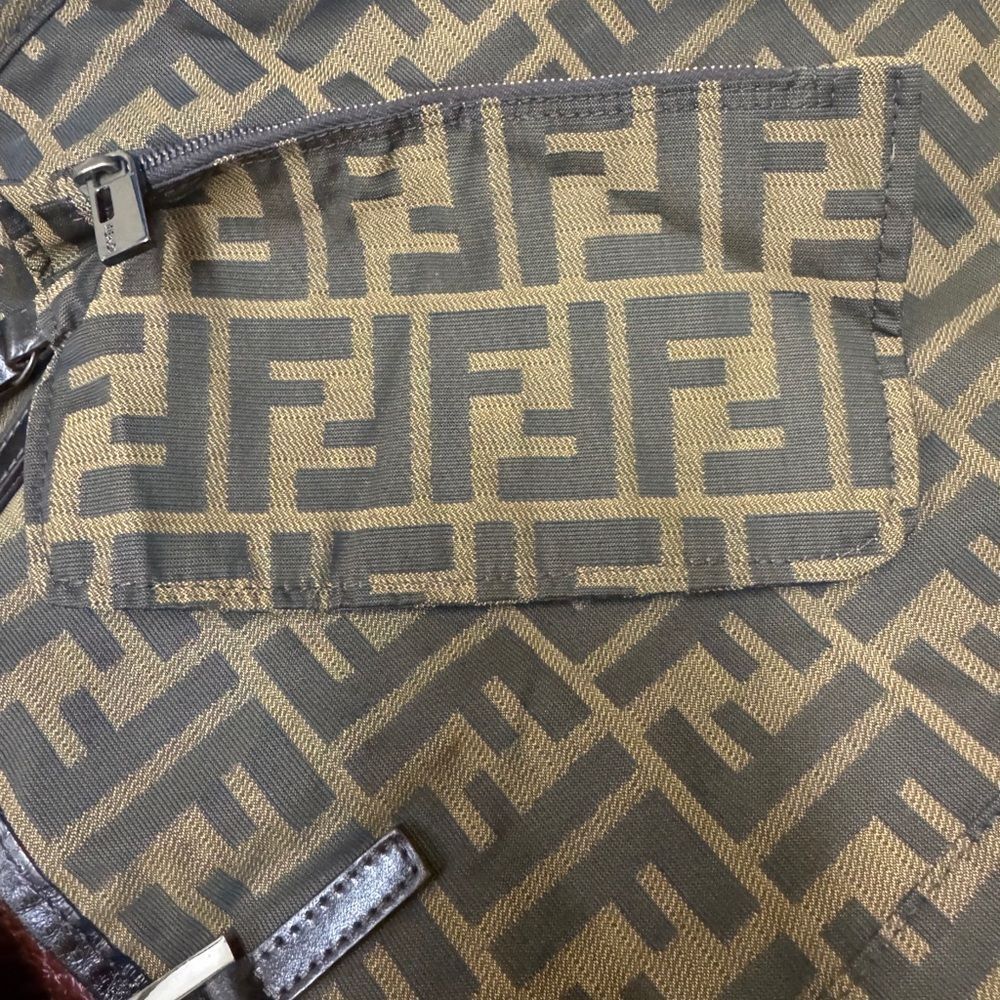 Fendi Brown and Black Zucca Tote - Picture 11 of 16
